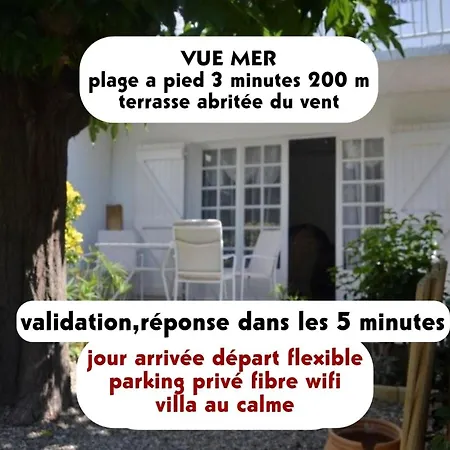 Vue Mer: Beachfront With Private Parking And Fiber Wi-fi Holiday home *